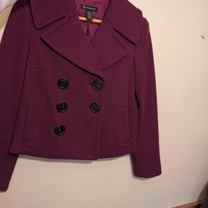 Women's Purple Peacoat